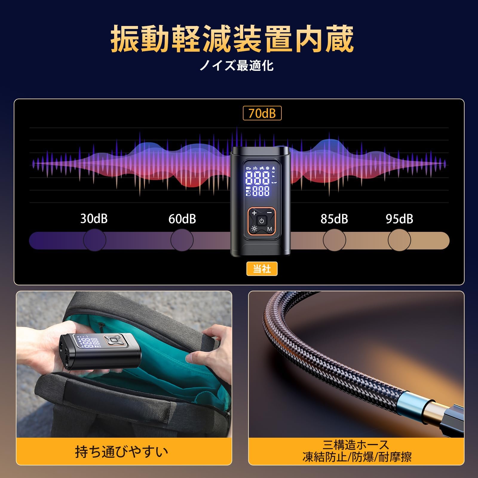 Amazon.co.jp: Philoent 自転車 空気入れ 電動空気入れ 【新モデル 超