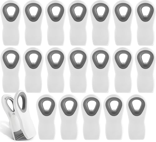 Miniatura 113 de COOK WITH COLOR Clips para bolsas con imán, clips para alimentos, clips para chips, clips para bolsas para almacenamiento de alimentos con agarre