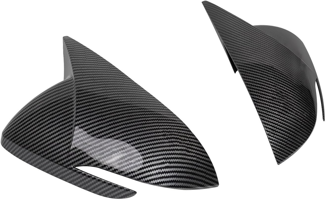XJPGHA Wing Mirror Covers Caps for Hyundai Elantra 2016-2020, Sturdy Durable Cover Housing Door Mirror Vehicle Accessory Rearview Side Covers,Carbon Fiber Texture