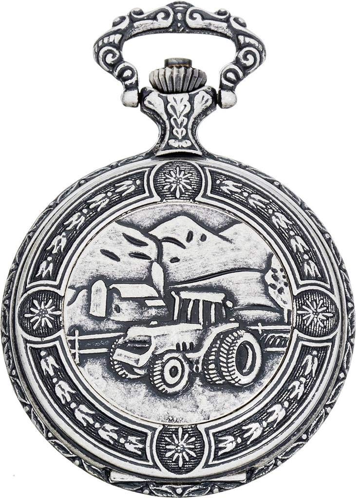 Eichmüller Taschenuhr Trecker/Traktor 8202-08 mit Taschenuhrkette und Etui