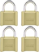Vista 9 de Master Lock Candado, establece tu propia cerradura de combinación de letras, 2 pulgadas de ancho, 175 DWD, 1 pulgada, marrón