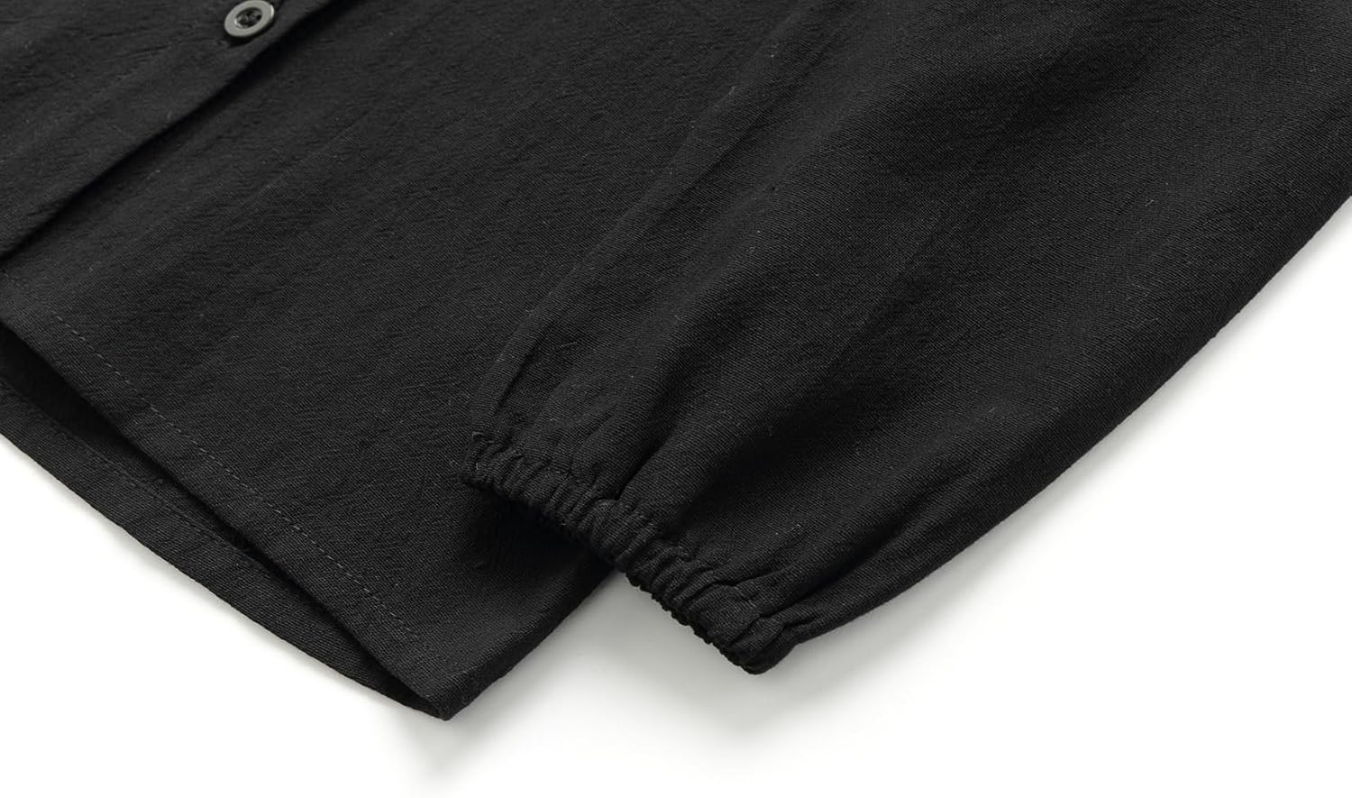 LittleSpring Girls Button Down Shirt with Peter Pan Collar Tie Bow Blouse - Image 4