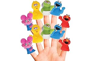 Sesame Street 10 Piece Finger Puppet Set: Unforgettable Bath Time Buddies!