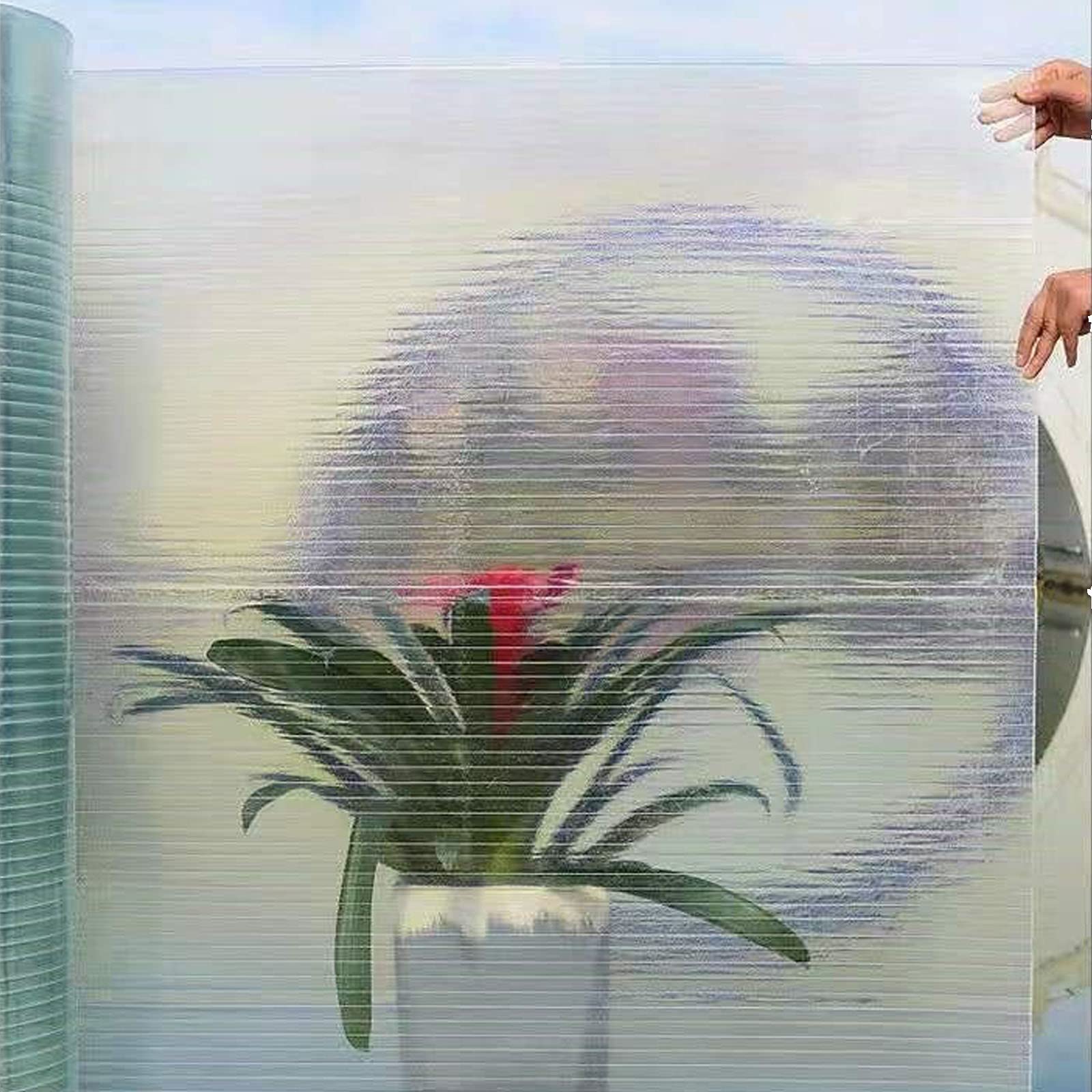 Láminas de policarbonato transparente de 1 mm, impermeable, paneles de invernadero, fáciles de cortar y doblar, tamaño personalizado (1,2 x 20 m), incluye tornillos para una fácil instalación