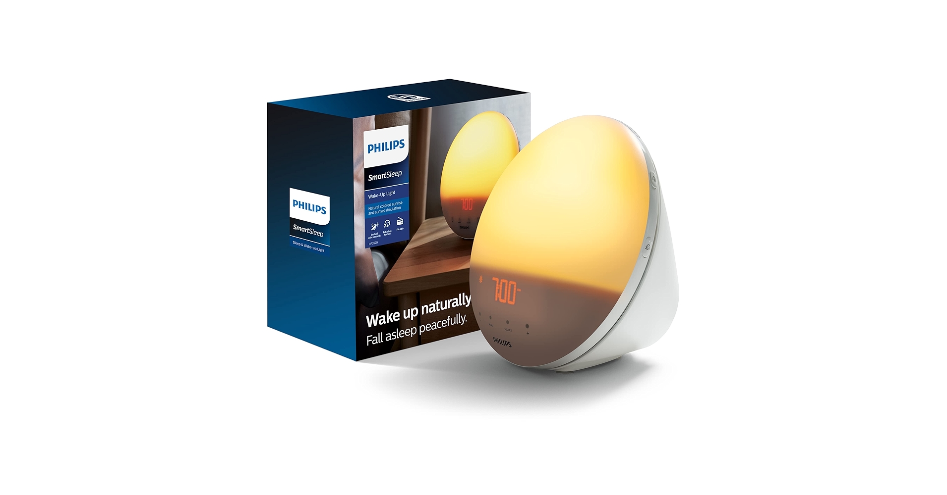 Philips HF3520 ウェイクアップライト Amazon.com: Philips SmartSleep Wake-up Light, Colored