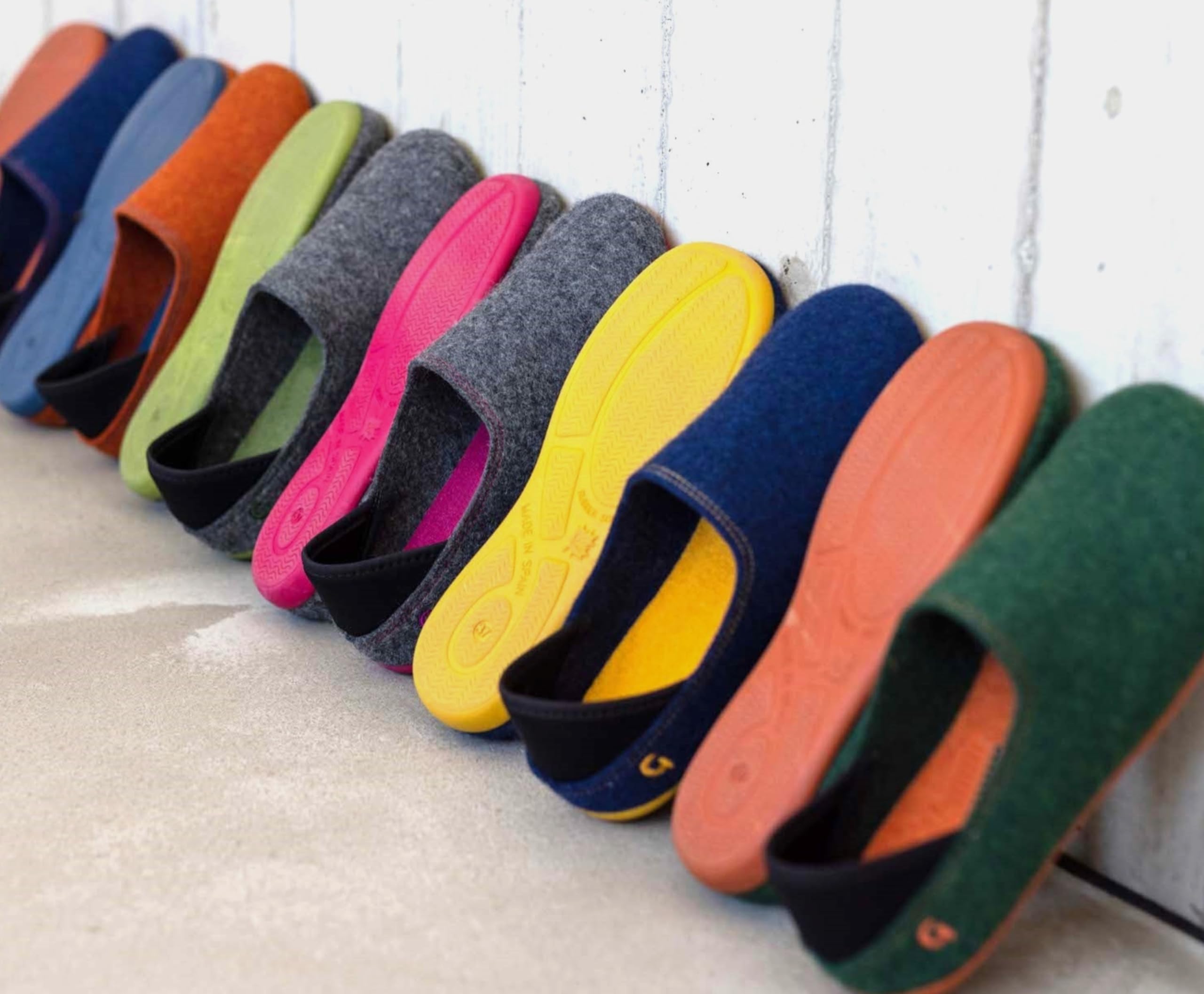 Gottstein Filzpantoffel Wool Slip-on aus Mulesing-freier Schaf-Schurwolle – Handgefertigte Hausschuhe aus Wollfilz für Damen & Herren Größe EU 36-46 – Filzclogs mit rutschfester Gummisohle