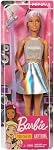 Barbie Poupée Pop Star habillée en jupe irisé avec microphone et cheveux roses, Jouet pour 3 à 7 Âgés d'un an