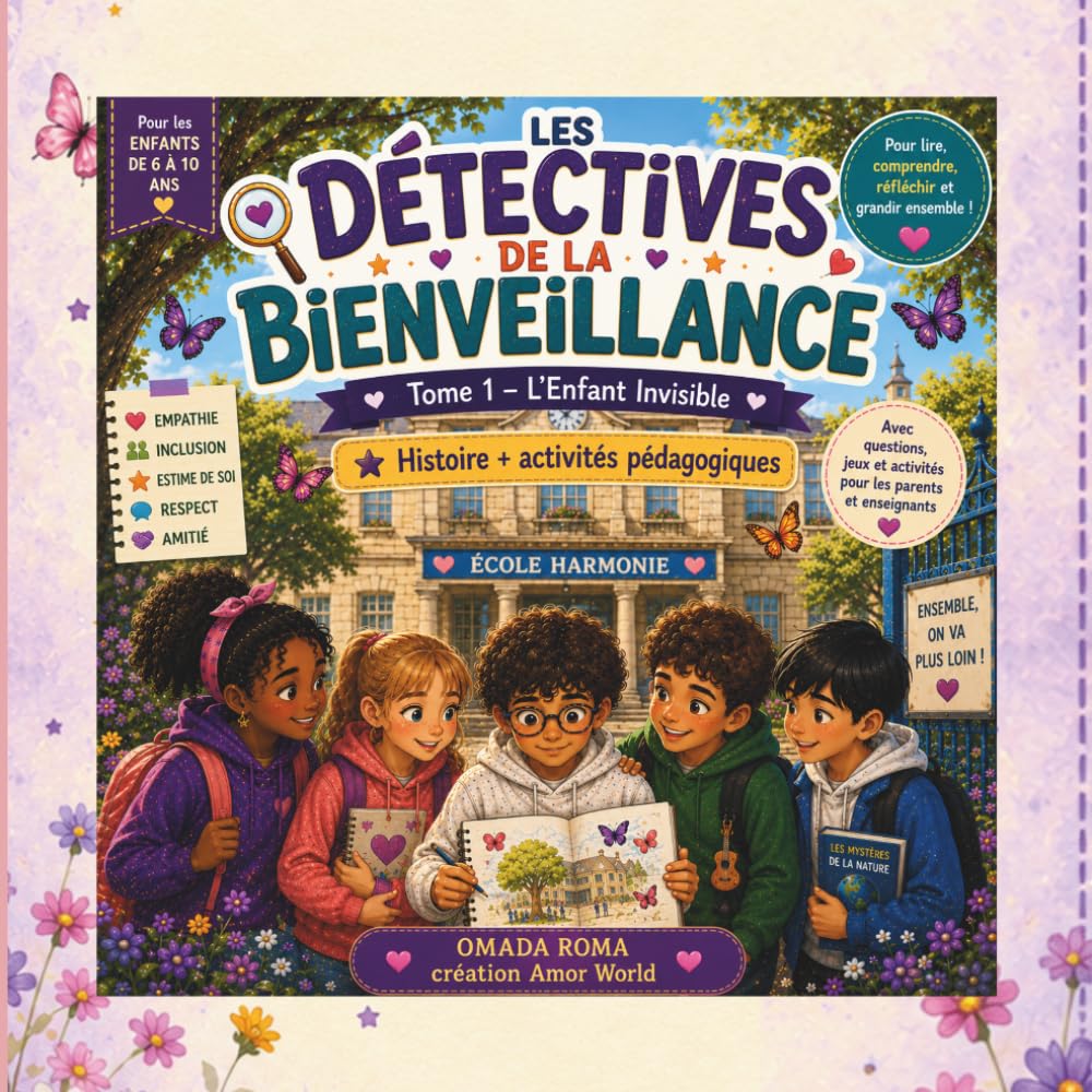 Les Détectives de la Bienveillance - Tome 1 – L'Enfant Invisible: Histoire et activités pédagogiques pour développer l'empathie, l'inclusion et la confiance en soi