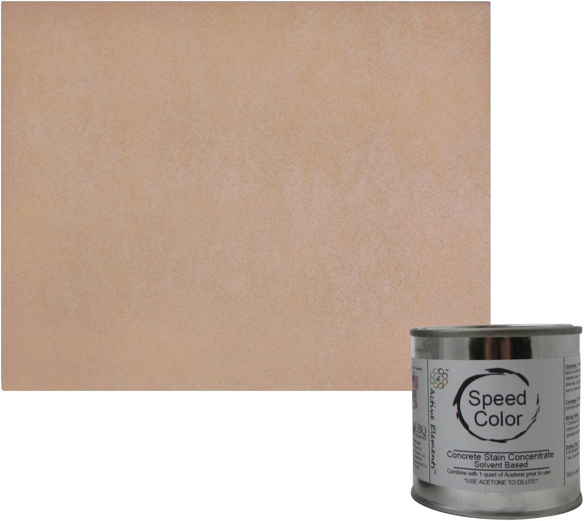 Ten Second Color™ (TSC) Concrete Dye Concentrate Makes 32oz. Professional Grade and Easy to use. Brilliant Bold Colors. Semi-Transparent Cement Dye. Dries in Seconds (Buff)