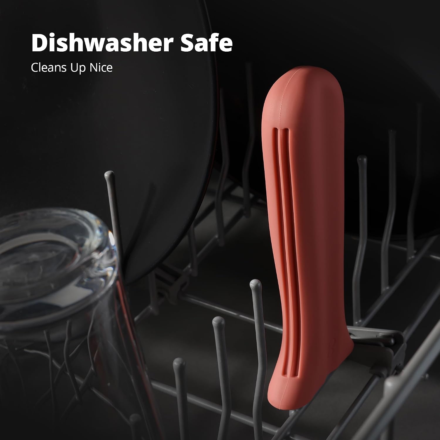 Greater Goods Silicone Handle Cover Designed for Greater Goods Cast Iron Skillet and Griddle, Coral Pink