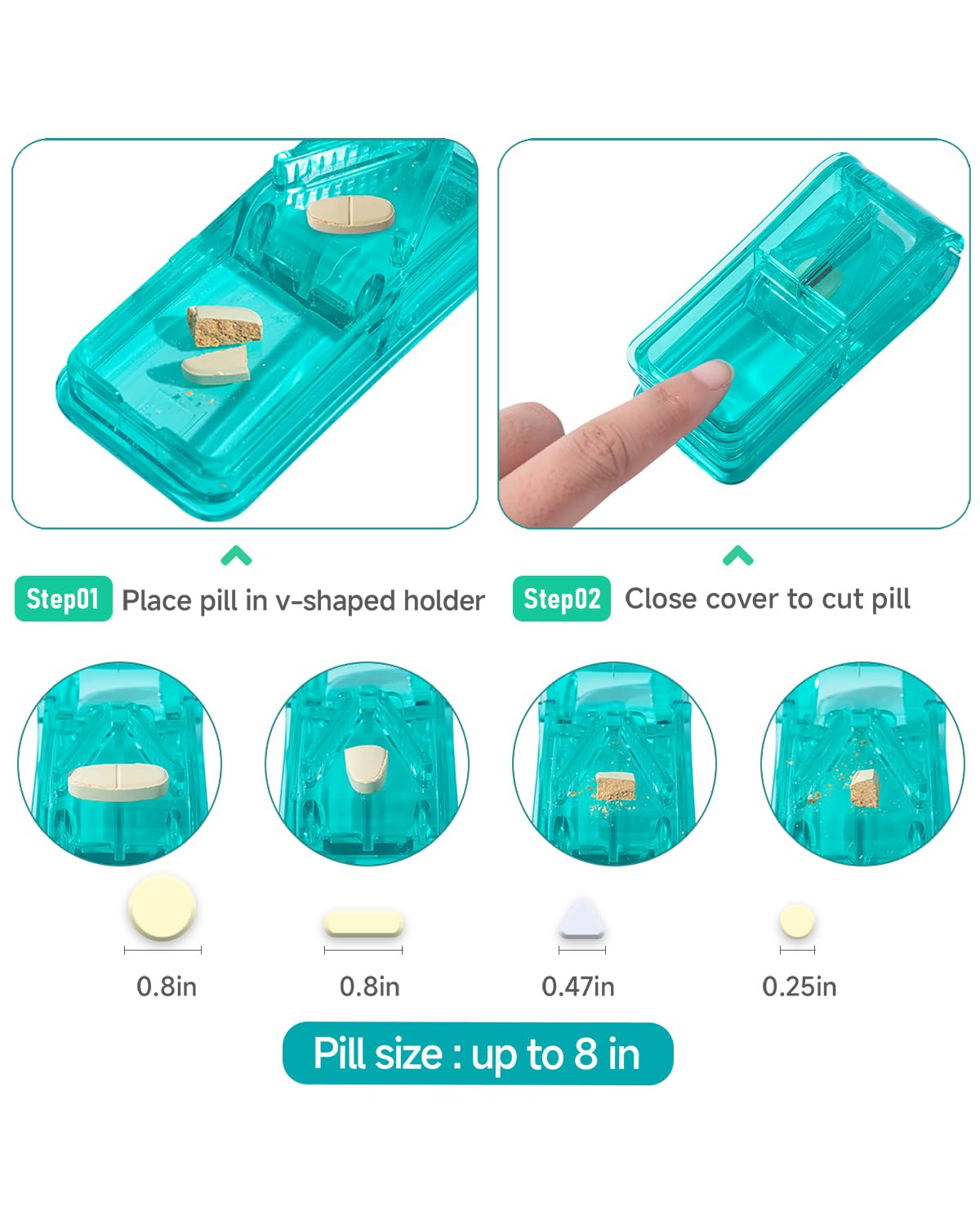 Pilulier mensuel 2 fois par jour, pilulier portable matin/après-midi avec sac de voyage hebdomadaire, organiseur de médicaments de grande capacité avec étiquettes, pilulier pour 30 jours et