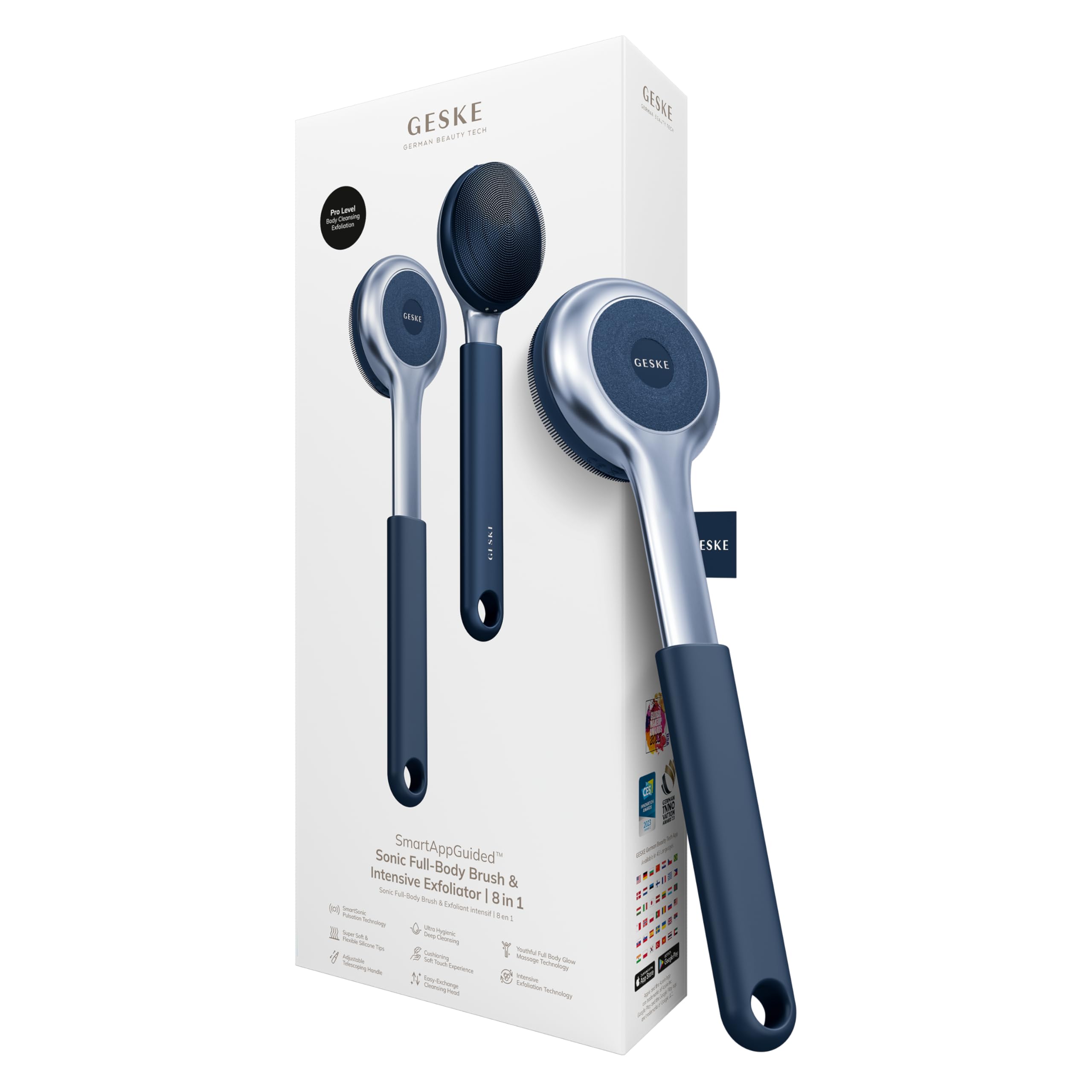 GESKE Sonic Full-Body Brush & Intensive Exfoliator 9-in-1