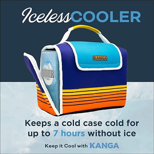 Vista 19 de Kanga Kanga Kase Mate - Bolsa térmica aislada - Bolsa térmica suave - Enfriador de bebidas para latas de cerveza y seltzer - Aislamiento y Woody