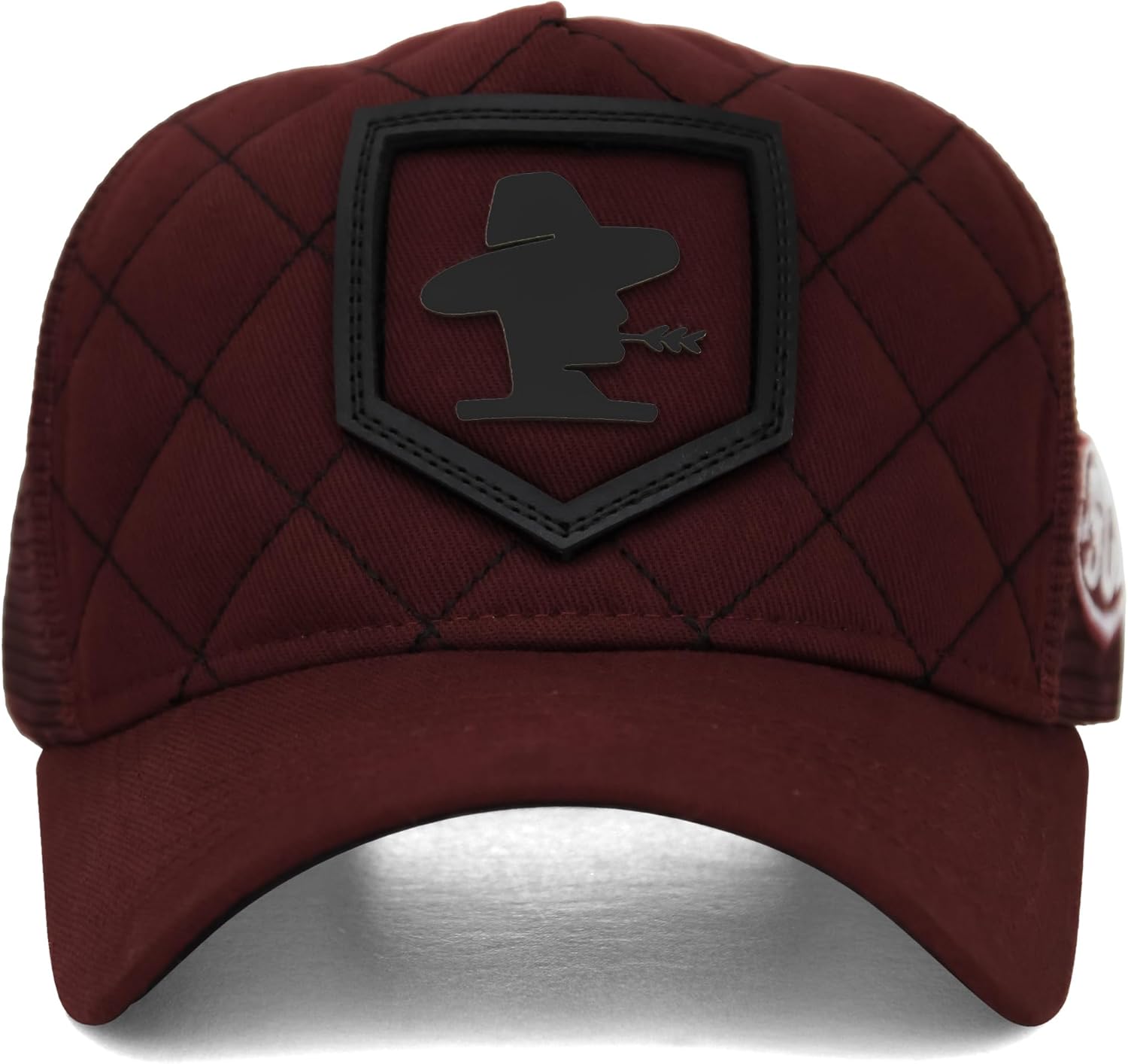 Sacudido's | Logo Fire | Changes Color in the heat Trucker Cap, Agribusiness Ranch Hat Farm Cap Adjustable for Men Women (US, Alpha, One Size, Burgundy)