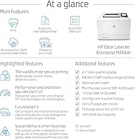 Vista 2 de HP Color LaserJet Enterprise M455dn Impresora dúplex (3PZ95A)