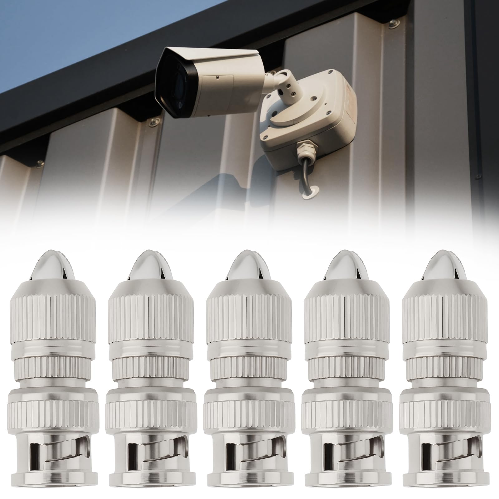 Create idea 10Pcs Twist On BNC Female Connector For Coax RG6 RG59 CCTV Cameras - Image 4