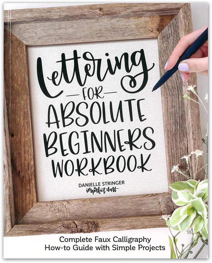 Craft County Simple Hand Lettering Books – Calligraphy – Traceable Alphabets – Practice Sheets – Versatile – How-to-Guide