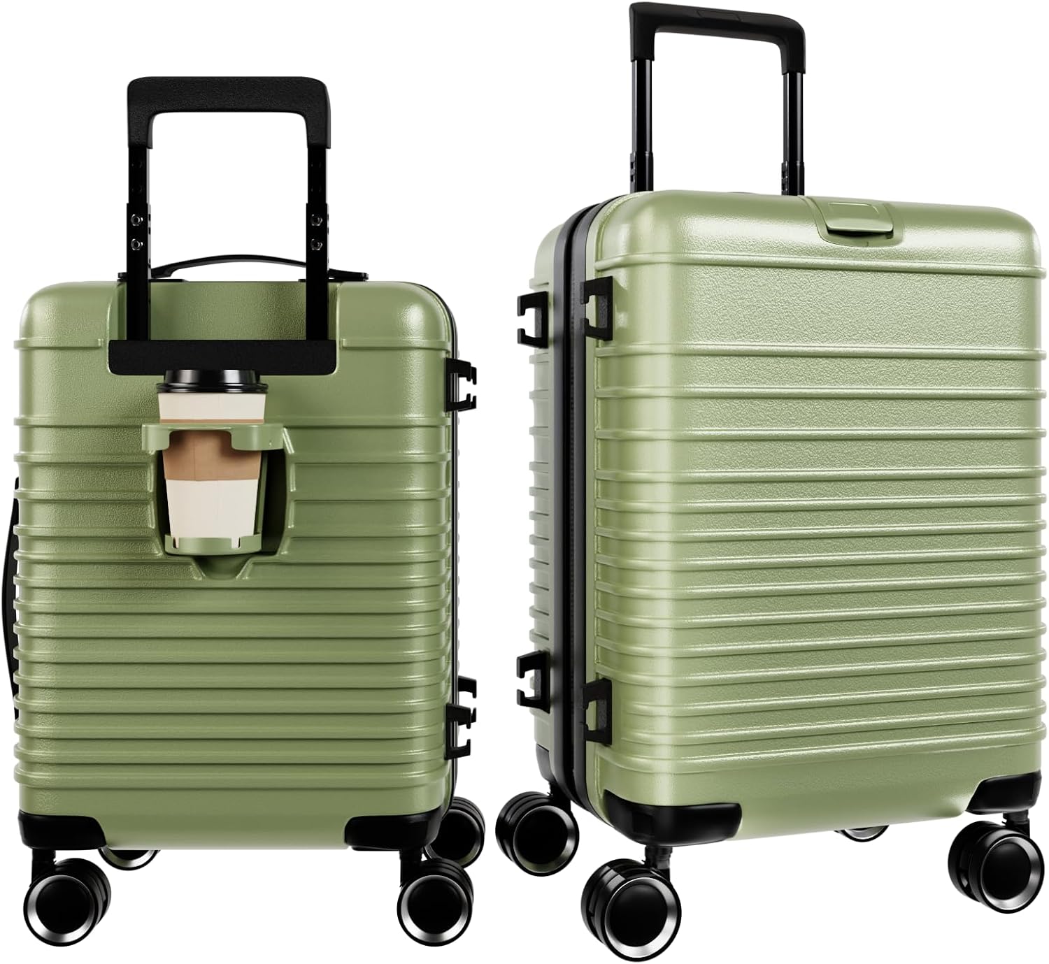 [GOTRAFY] スーツケース 機内持込可能 Sサイズ 39L 多収納ポケット キャスター取り外しOK キャリーバッグ カップホル
