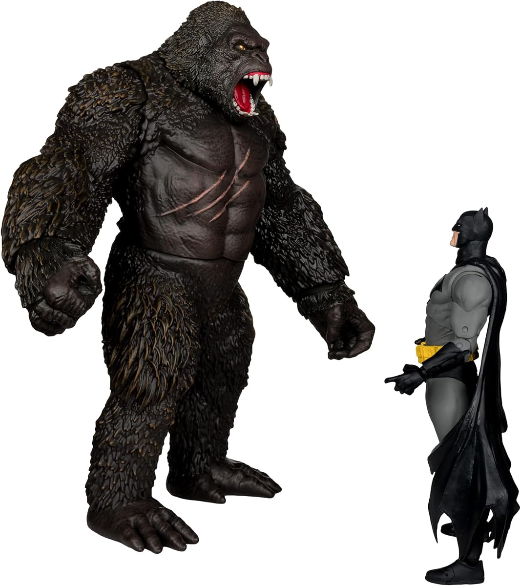 McFarlane Toys - DC Multiverse Batman vs. Kong (Justice League vs. Godzilla vs. Kong) 2pk | DC Multiverse Justice League vs. Godzilla vs. Kong 7 Inch Action Figure - Batman vs. Kong