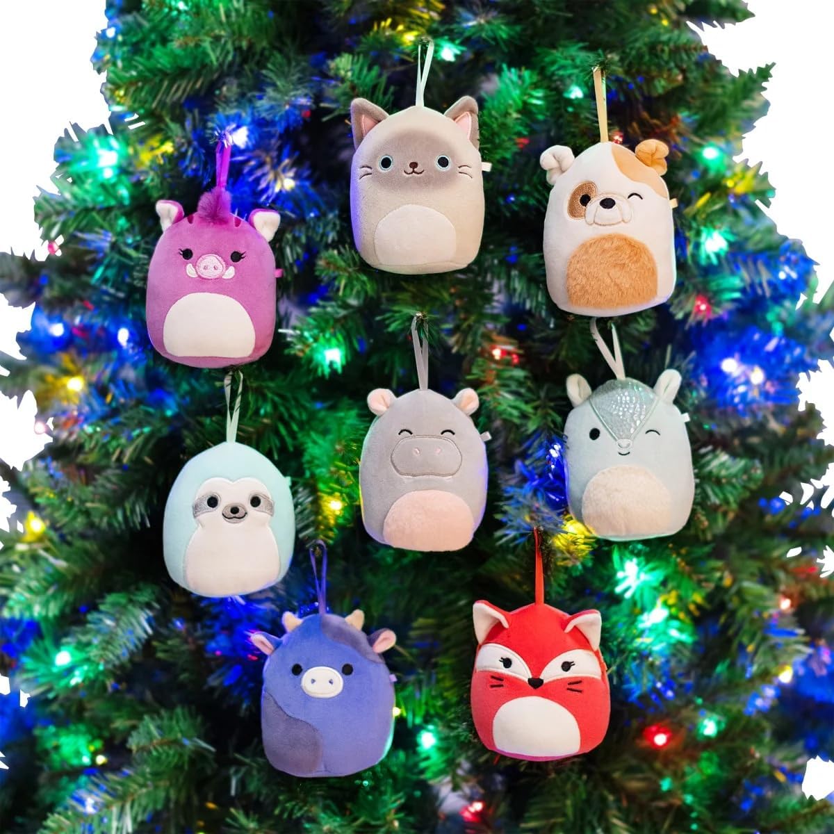 Squishmallows 4-inch Ornament Plush 8-Pack Assorted (Animal)