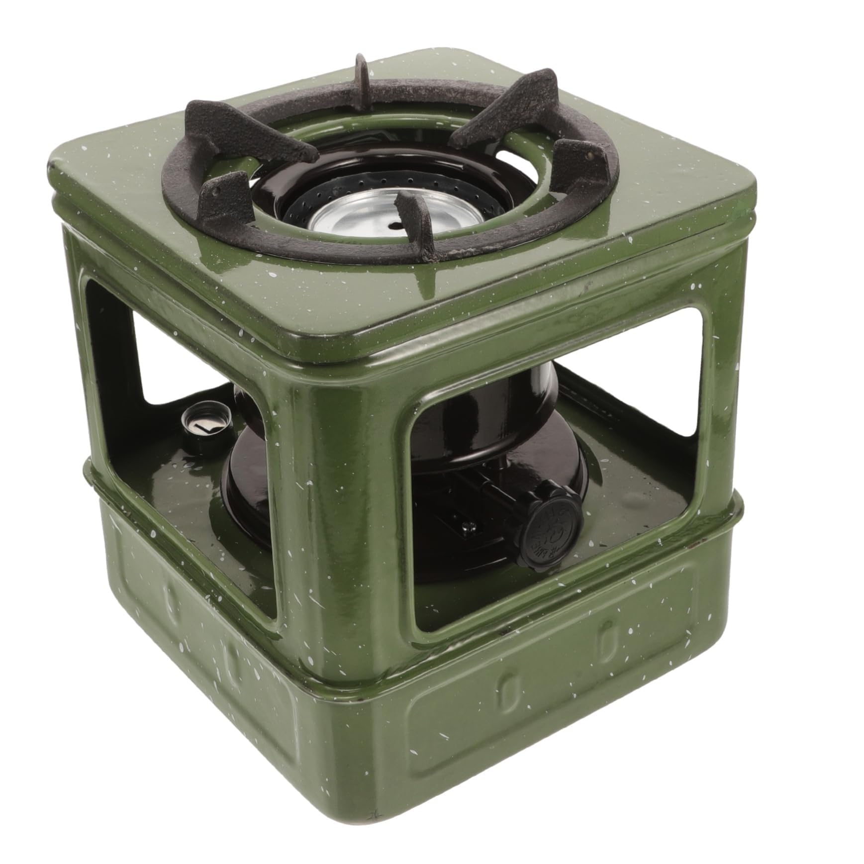 Poêle Pétrole 10 Mèches Extérieur, Autonomie 8H Réchaud Camping Ventproof pour BBQ Chasse Urgence, Chauffage Diesel Portable Intérieur/Extérieur 3-5 Personnes