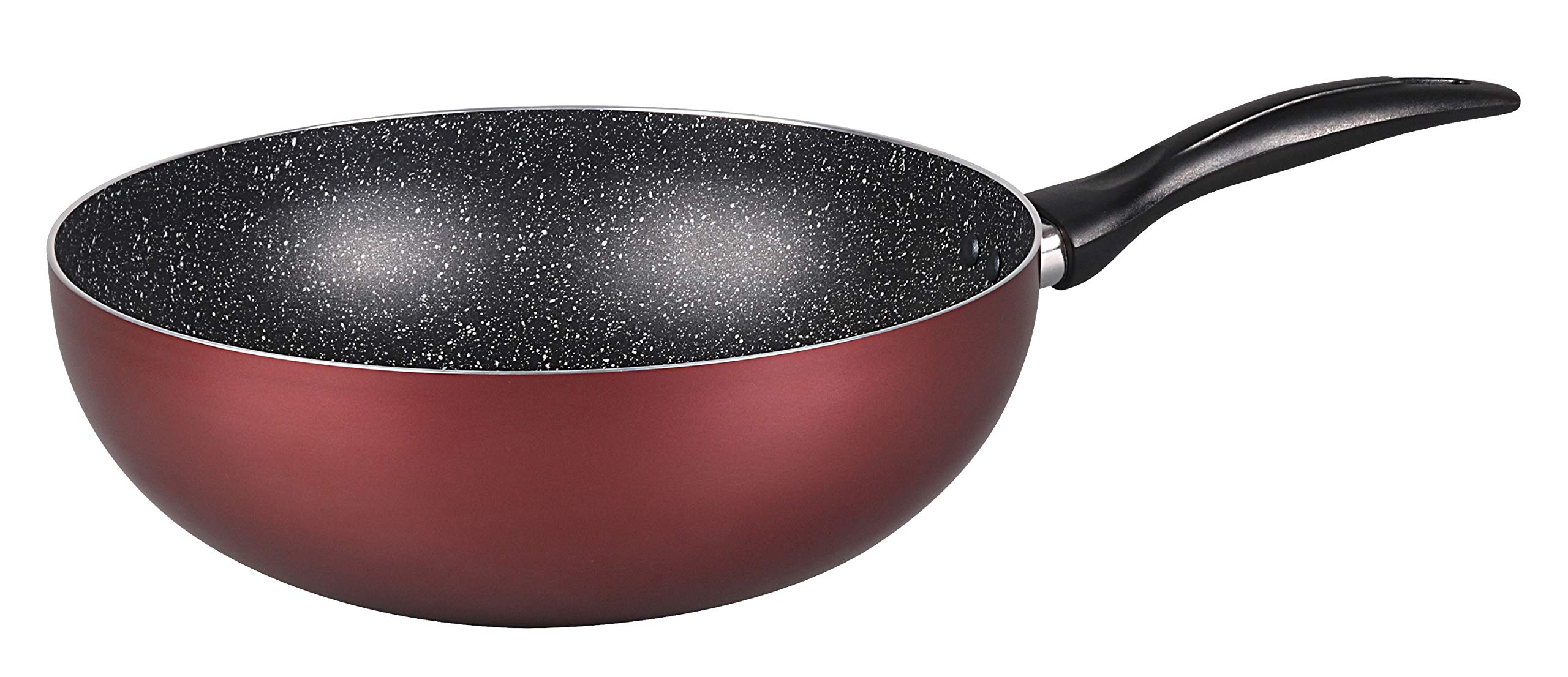 Wilson Ckb4-Wk-28 Non-Stick Coating Pressed Wok, 28 Cm, Red, Aluminium
