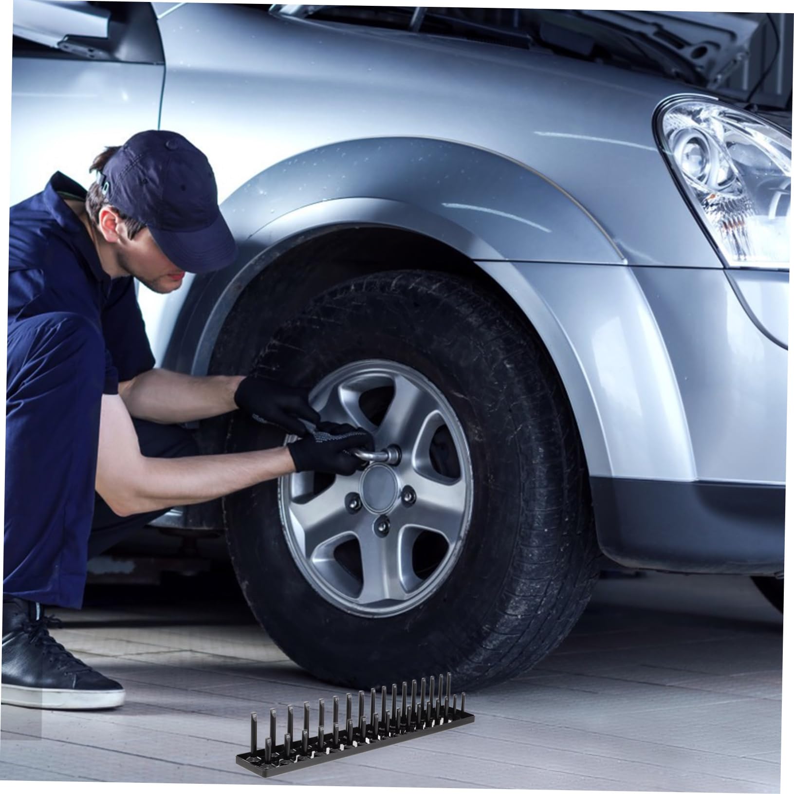 PRETYZOOM Socket Organizer Storage Set 1/4 Socket Holder Tool Organizers for Garage