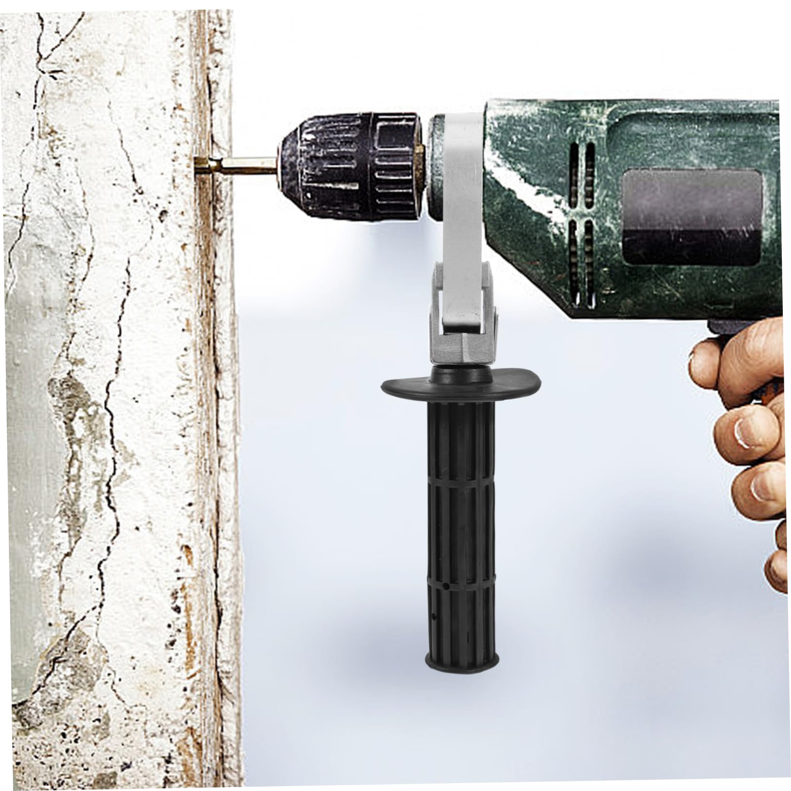 OSALADI Electric Hammer Handle Auxiliary Handle Electrician Hammer Handle Grinding Machine Handle Electric Hammer Accessories Impact Drill Handle Replacement Hammer Front Handle Metal