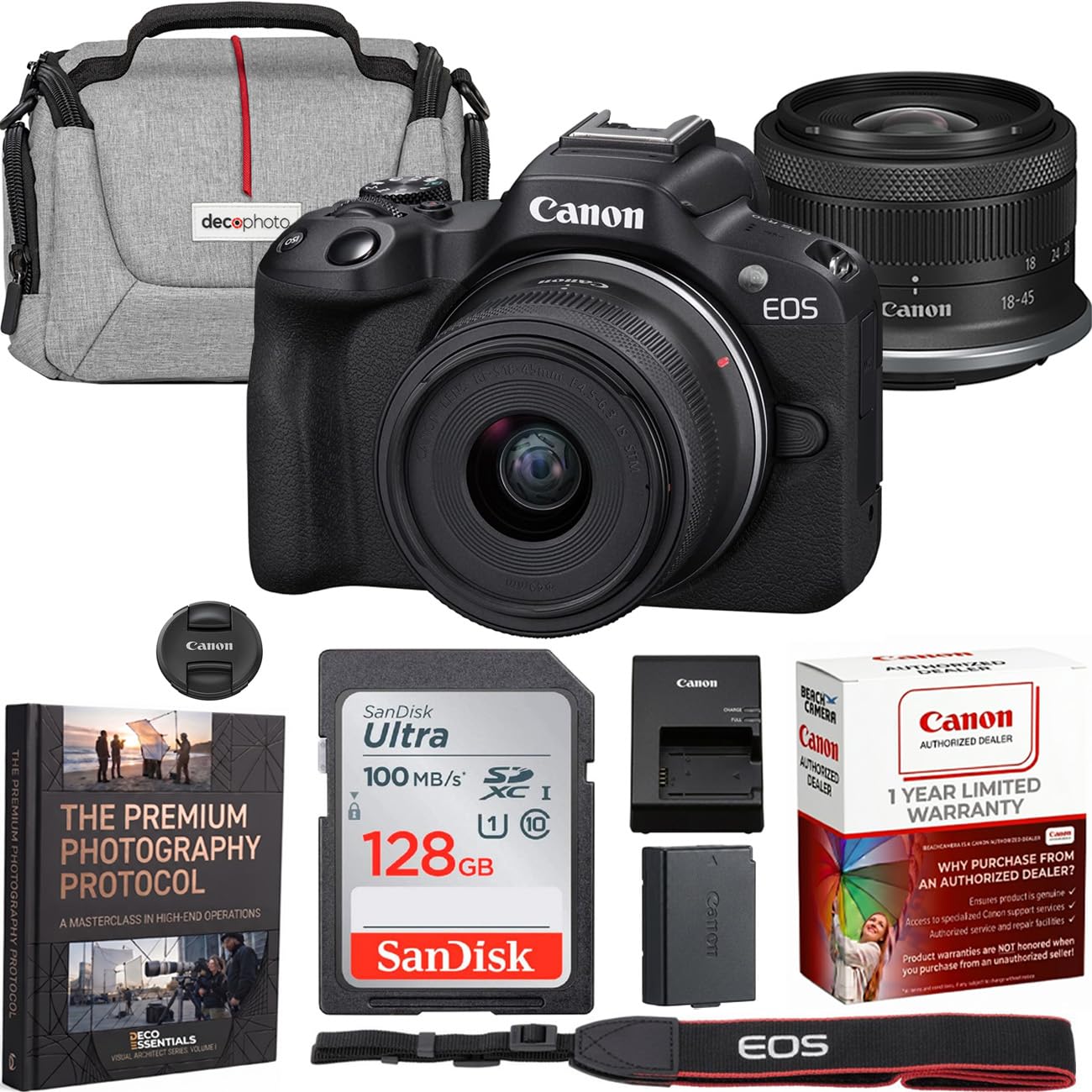 Canon EOS R50 Mirrorless Camera Bundle