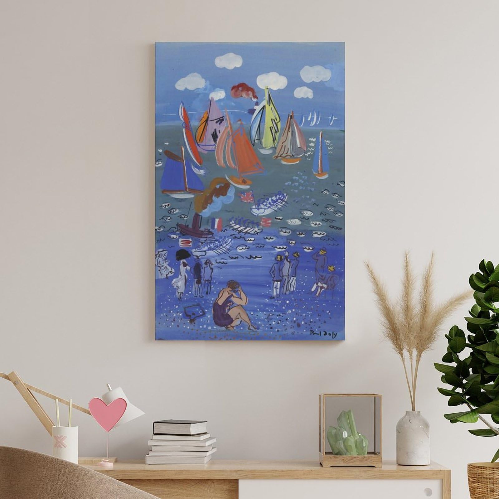 Raoul Dufy The British Squadron Visits Le Havre Leinwand-Kunstdruck, 60 x 90 cm