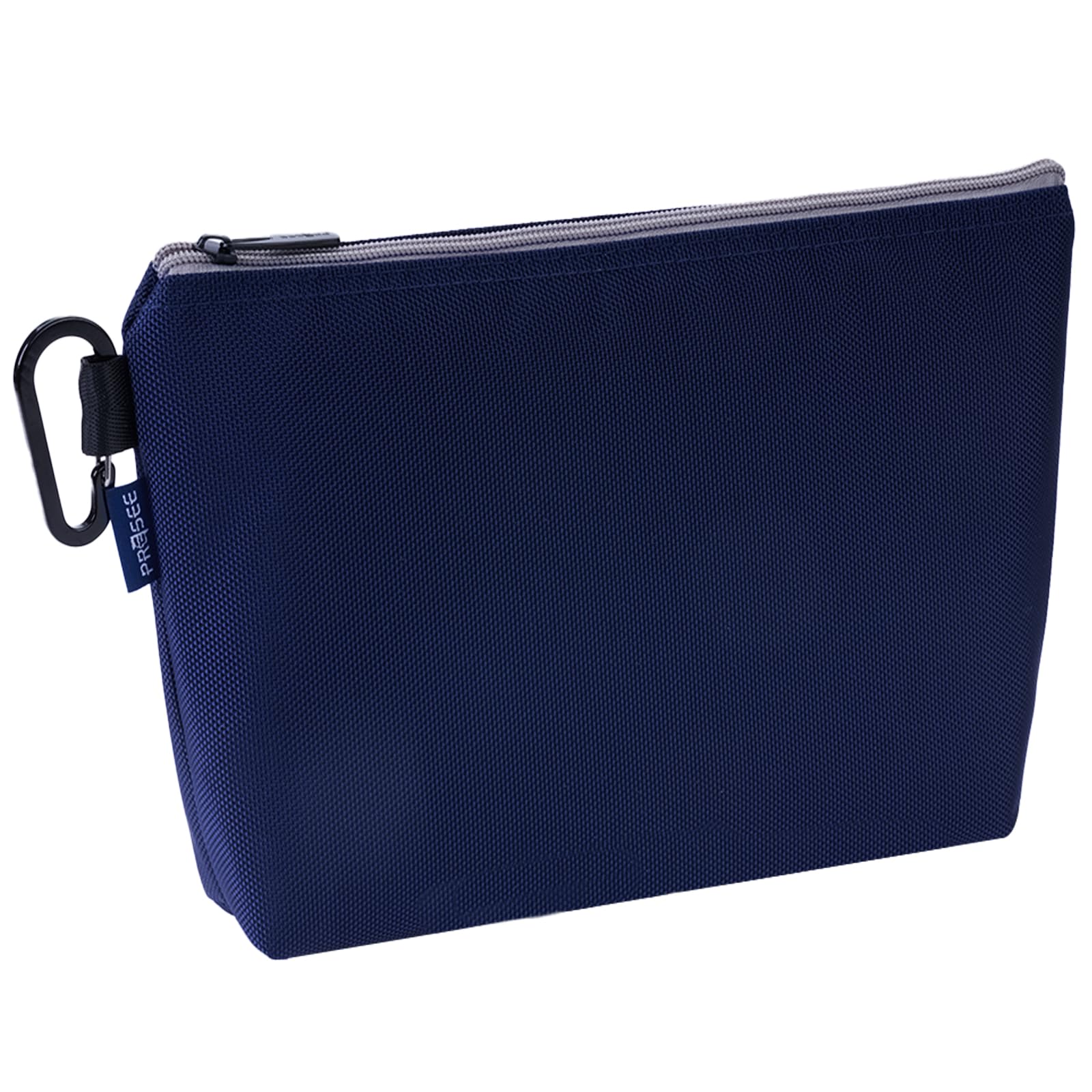 PRESEE 11" Blue Tool Pouch w/Carabiner, Heavy Duty 1680D Nylon Zipper Bag