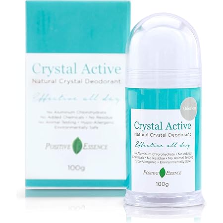 SOMADA Crystal Deodorant Stick - 100% Natural Alum Salt Stone, 4.25oz Unscented For Women & Men