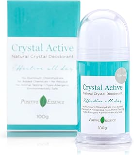 Thai Crystal Deodorant, All Natural Deodorant Stone, Mineral Salt Deodorant, Déodorant En Cristal Thai Naturel, Alum Stone Deodorant for Women & Men, Pierre Déodorante Bio