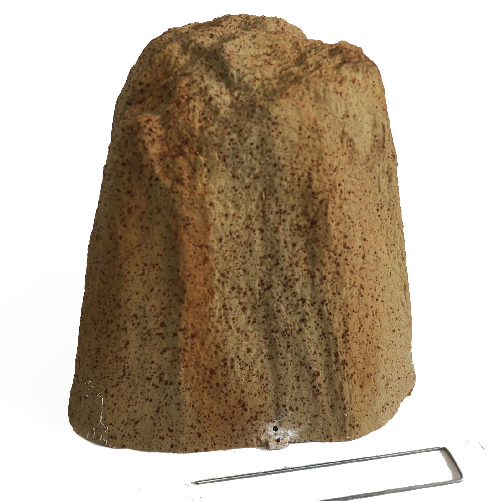 Decorative Fake Rock Cover, Fiberglass Landscape Rock for Outdoor Use, 12.1"x11.7"x9.1", Brown Faux Stone Well Cover, Gas Meter & Septic Tank Concealment-picture-17