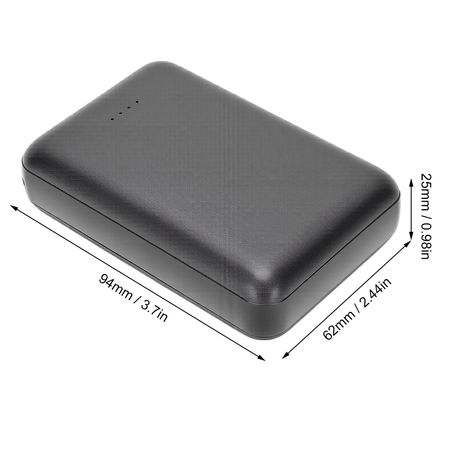 Vikye Batterie de Gilet Chauffant 20000mAh, Batterie Externe 5V 2A avec Voyant Lumineux, Rechargeable pour Gilet Chauffant, Veste et Pantalon