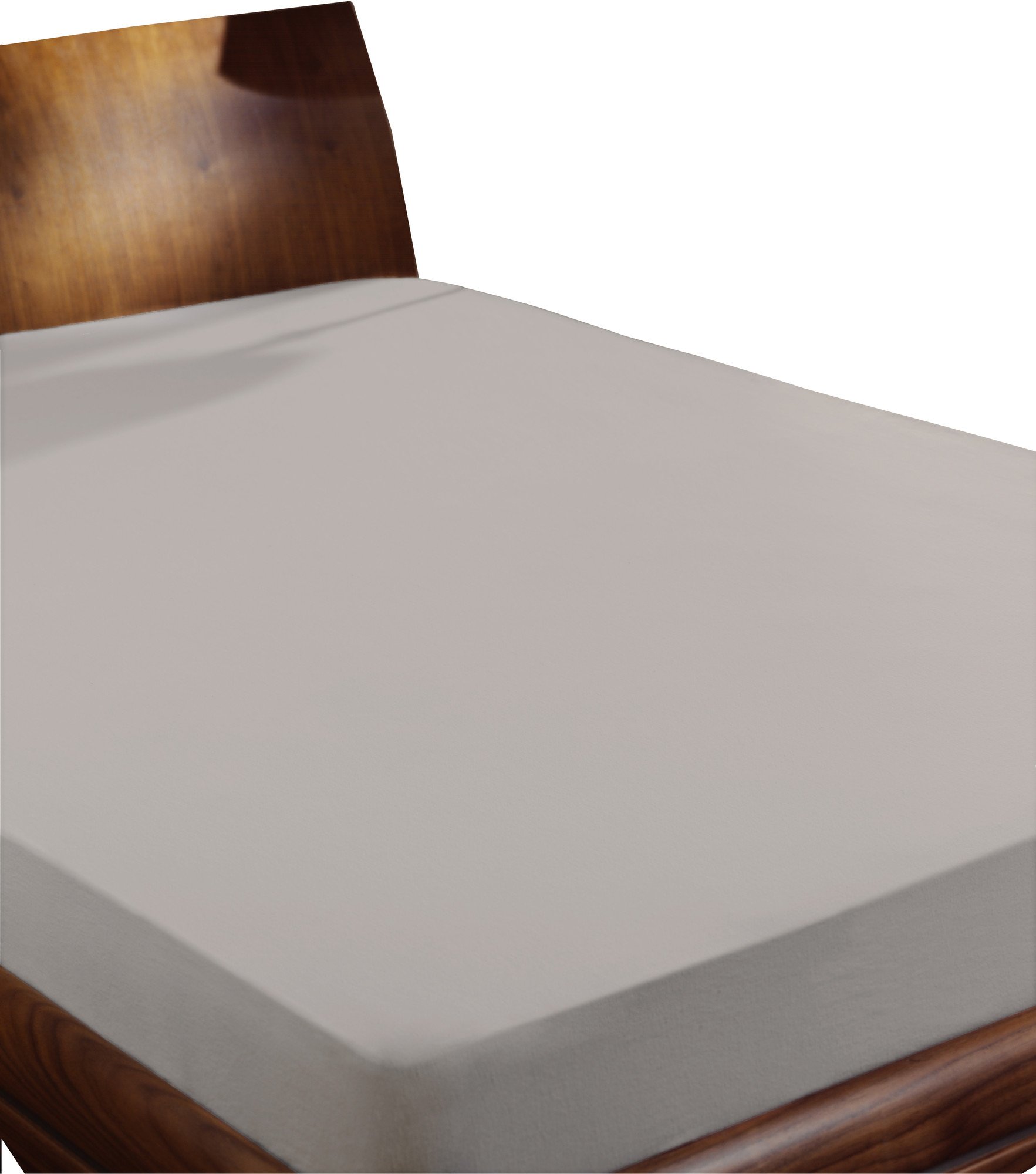 Primera Spannbettlaken Mako Satin 100% Baumwolle Ecru 140-160 x 200 cm