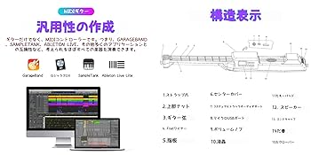新品　スマートギター ホワイト デジタルカポ付き 新品 スマートギター ホワイト デジタルカポ付き 新品 スマート