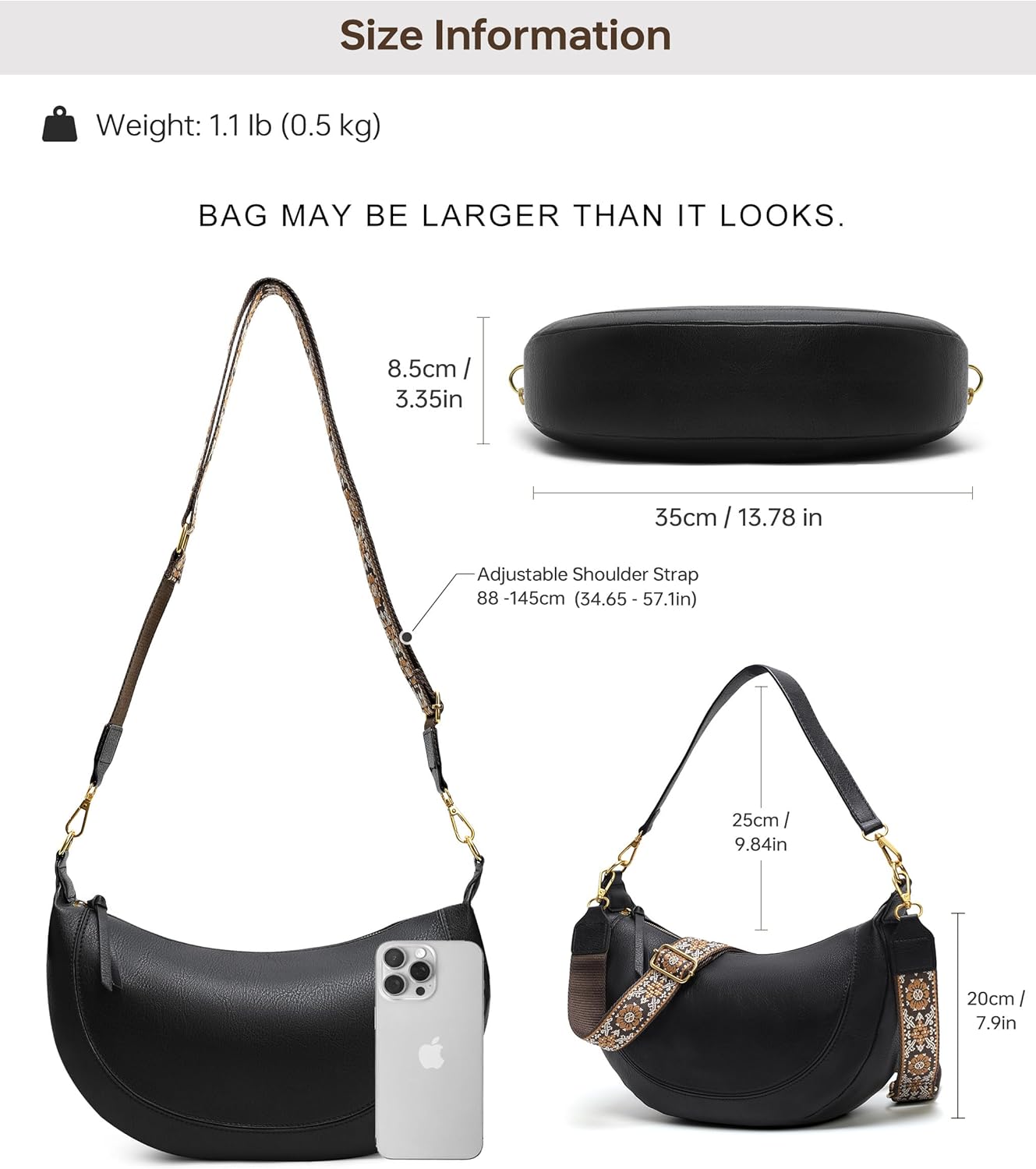 Small Crossbody Bag Vegan Leather Messenger Purse for Women Men, Vintage CrossBody Shoulder Purse with Card Slots