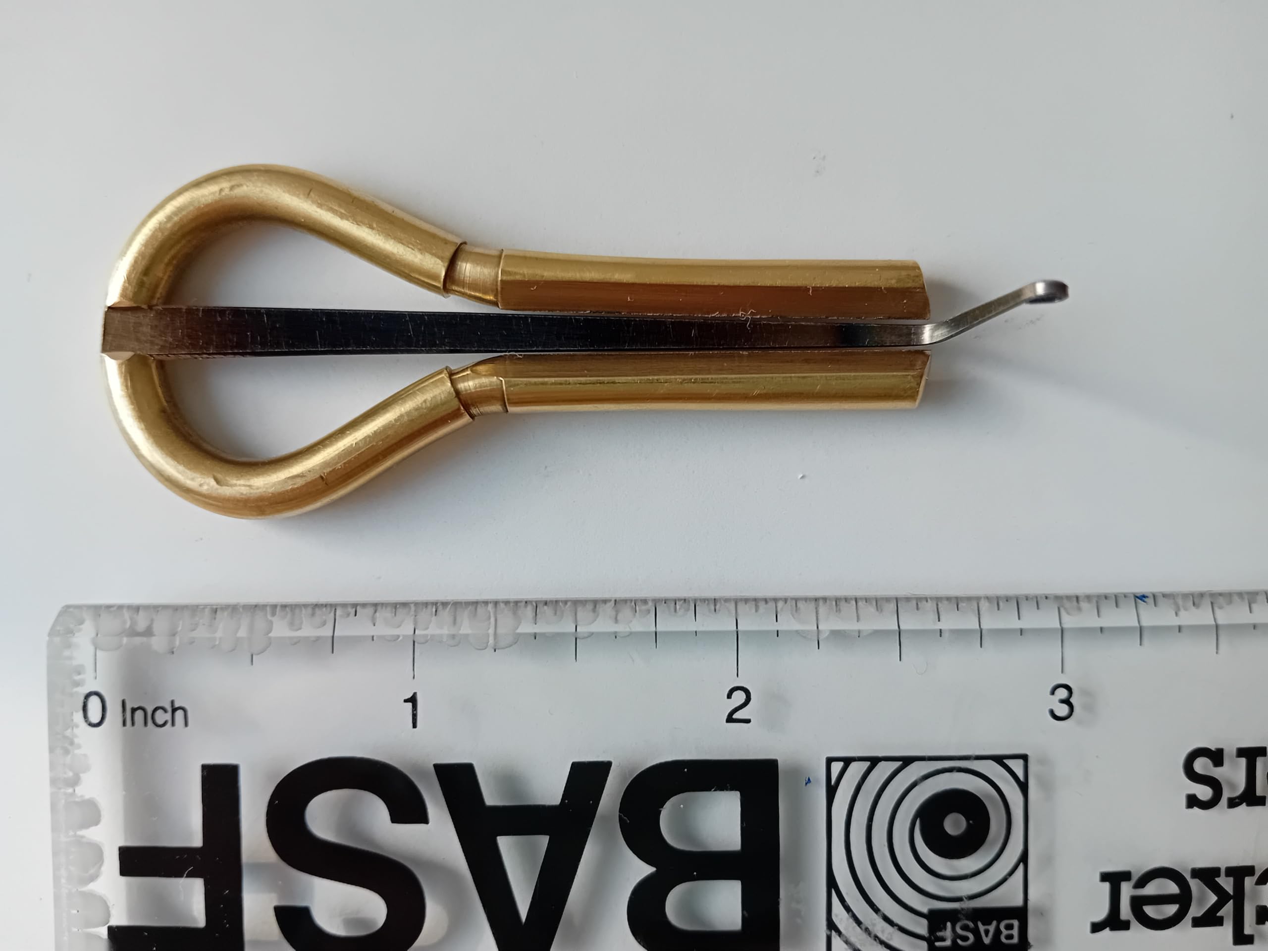 Harfa szczękowa - Spark, mosiądz, wysoka tonacja. Poziom początkujący – średnio zaawansowany, 67 mm.
