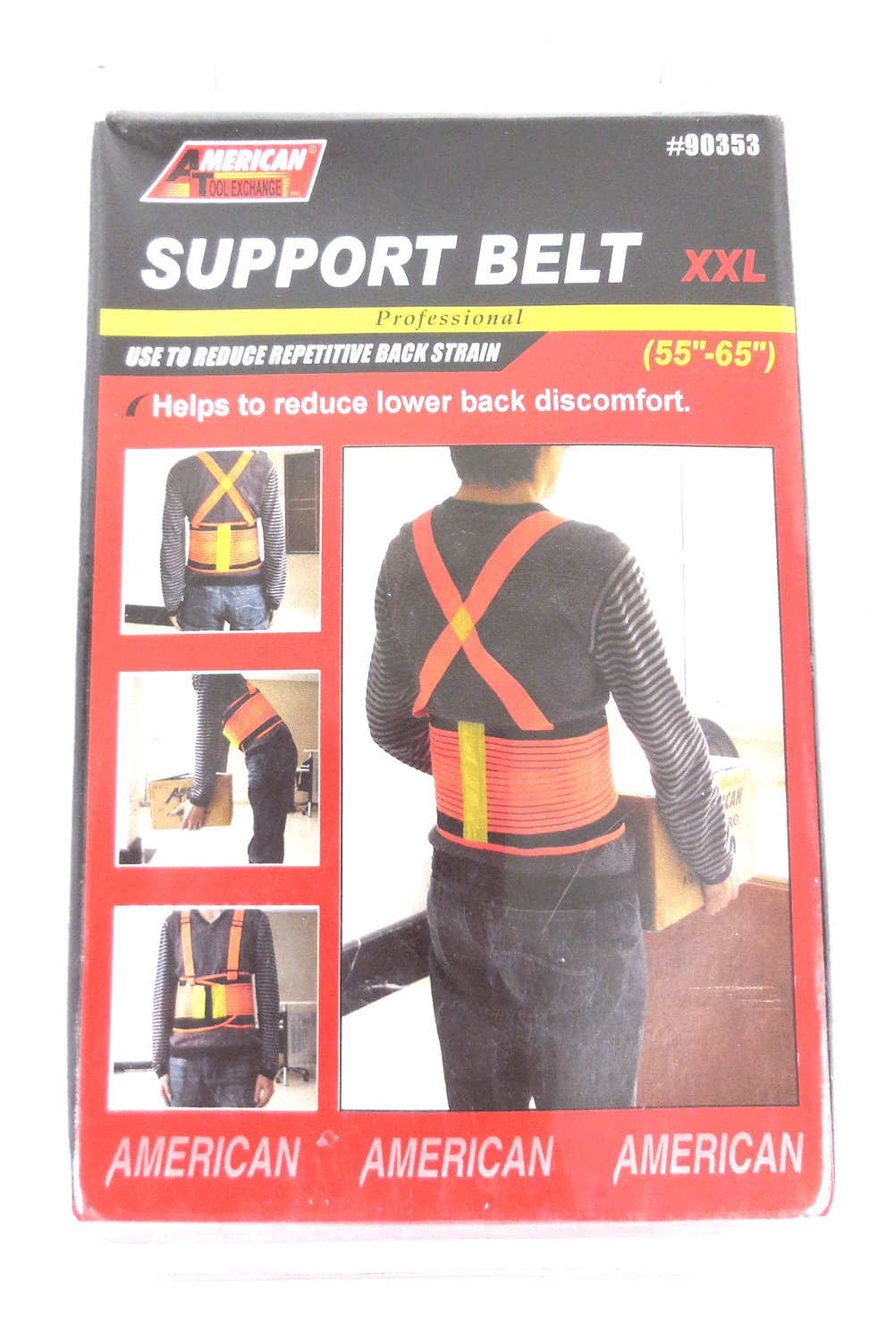 ATE Pro. USA 90353 Support Belt, Heavy-Duty, XX-Large, 55