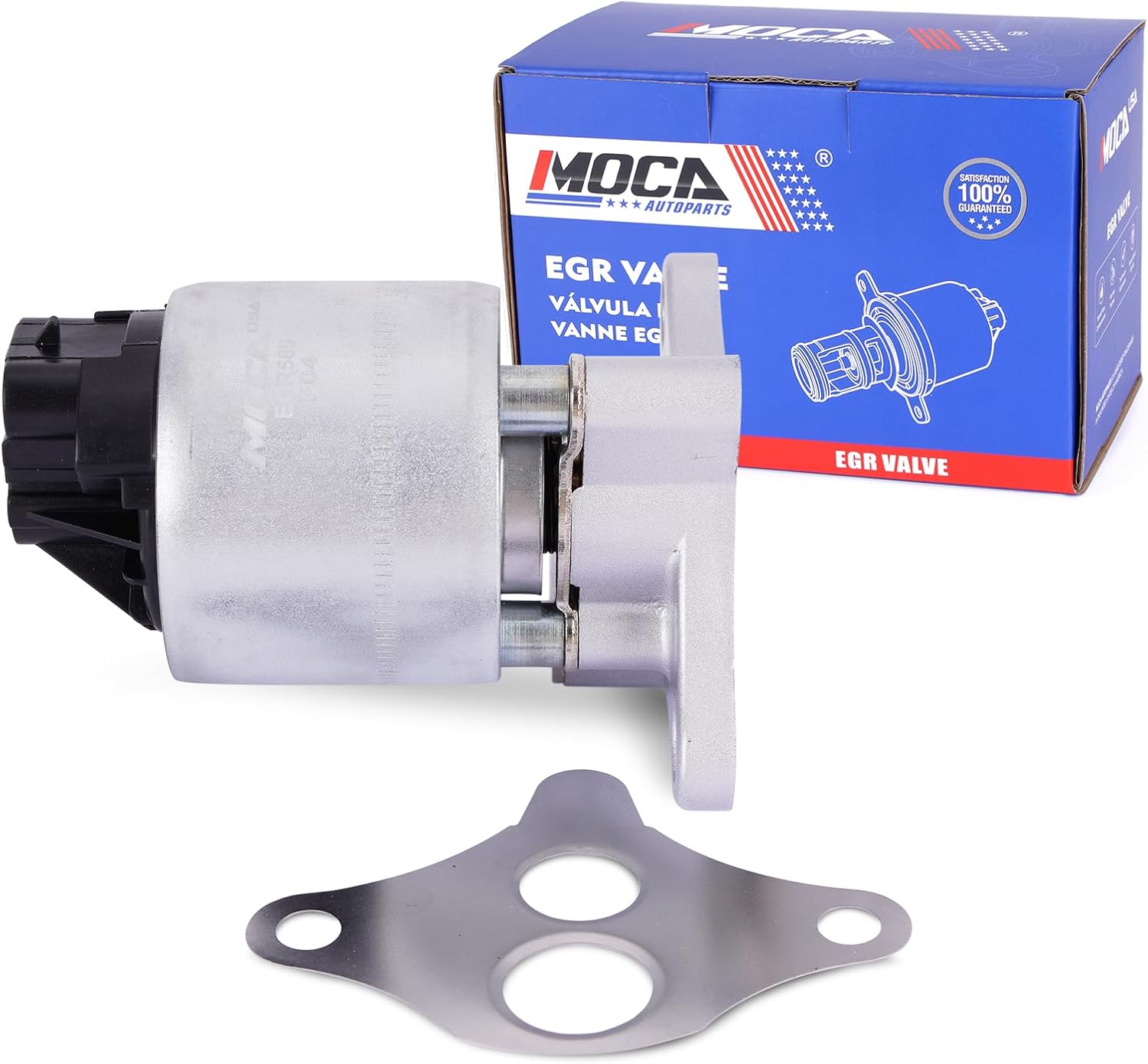 MOCA 911-164 EGR Valve Fit 2002-2005 for Buick LeSabre 3.8L, 2000-2005 for Cadillac DeVille 4.6L, 2003-2005 for Chevrolet Silverado 3500 5.7L, 1996-2002 for GMC Savana 1500 2500 4.3L 5.0L 5.7L