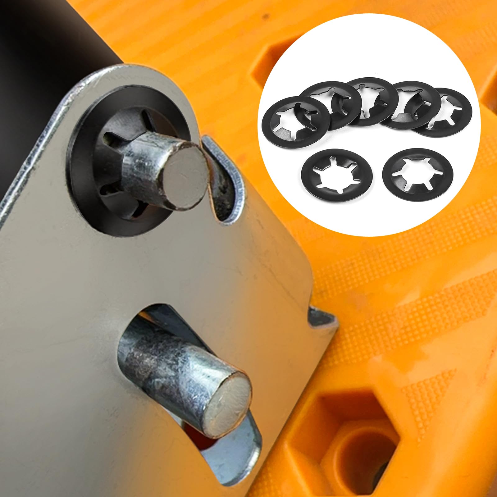 SENRISE Sluitringen 10 STKS M2.5-M10 Wasring Set A2 roestvrij staal Shakeproof interne ringen gekartelde tand getande metrische borgring (M8