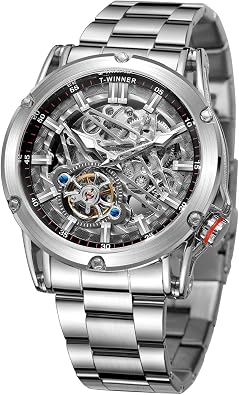 New Automatic Men Big Face Watch Powerful Exotic TOURBILLON Skeleton Wrist Watch