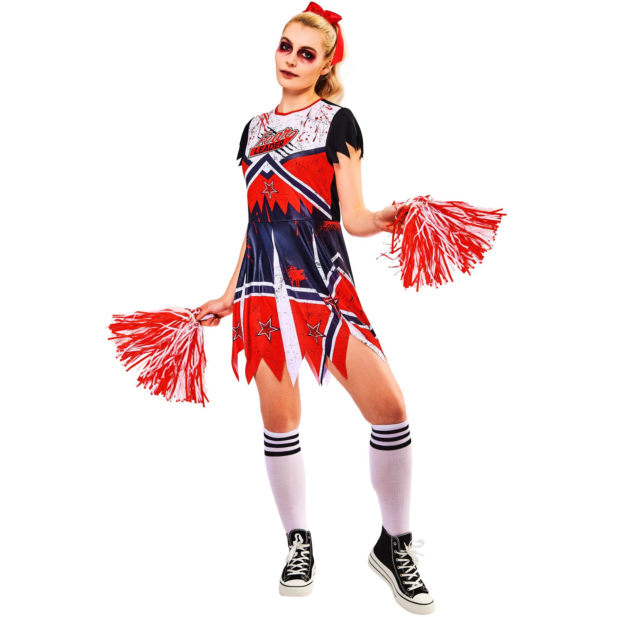 Rubies Official Adult Zombie Cheerleader Costume, Size XSmall Halloween
