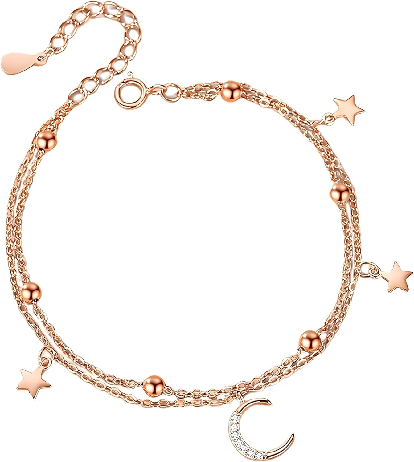 Amazon.co.jp: K.L.Y ブレスレット レディース 星月 シルバー 925 最