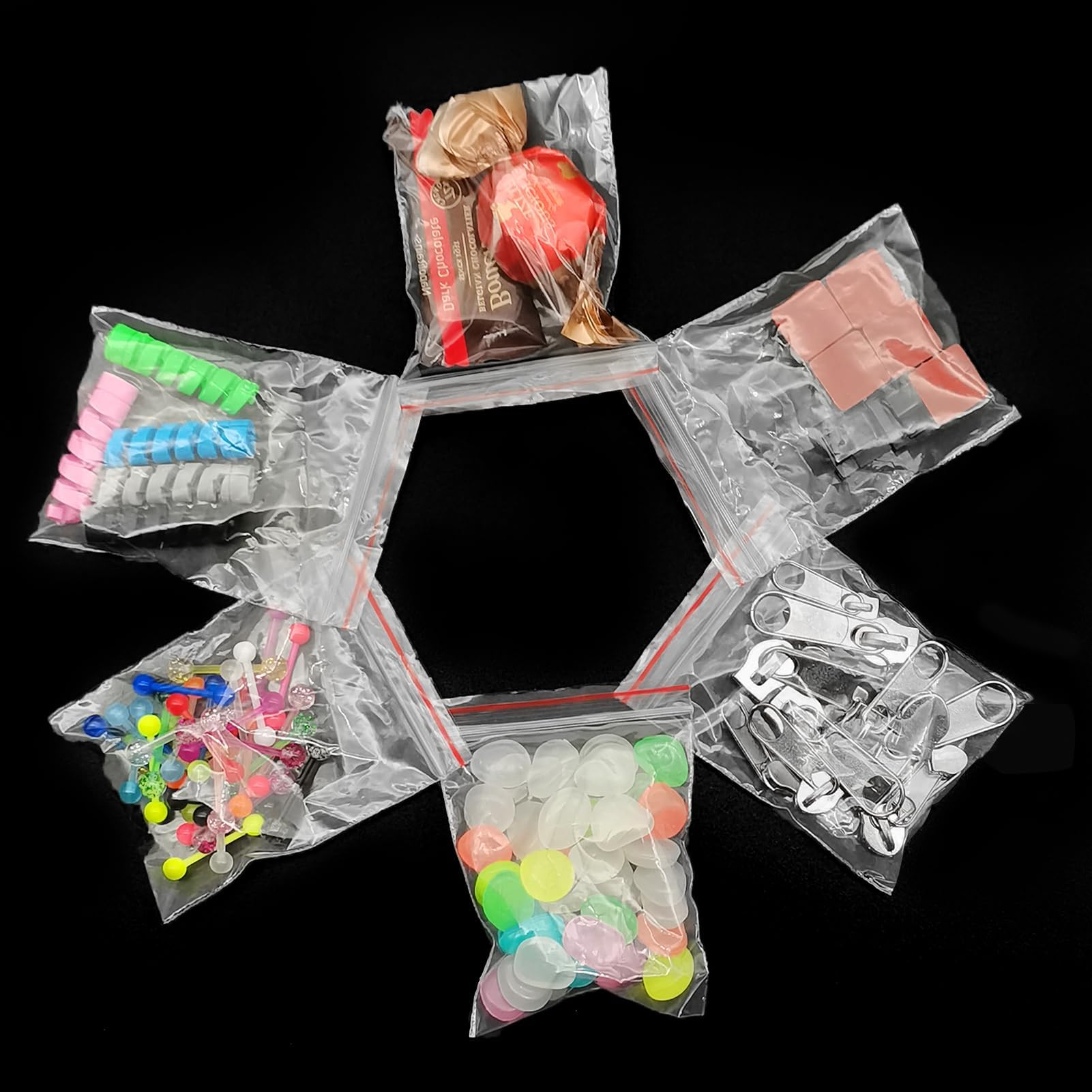 500 Bustine Trasparenti Richiudibili 8x12 Cm - Sacchetti Con Zip Per Alimenti - Foto 7