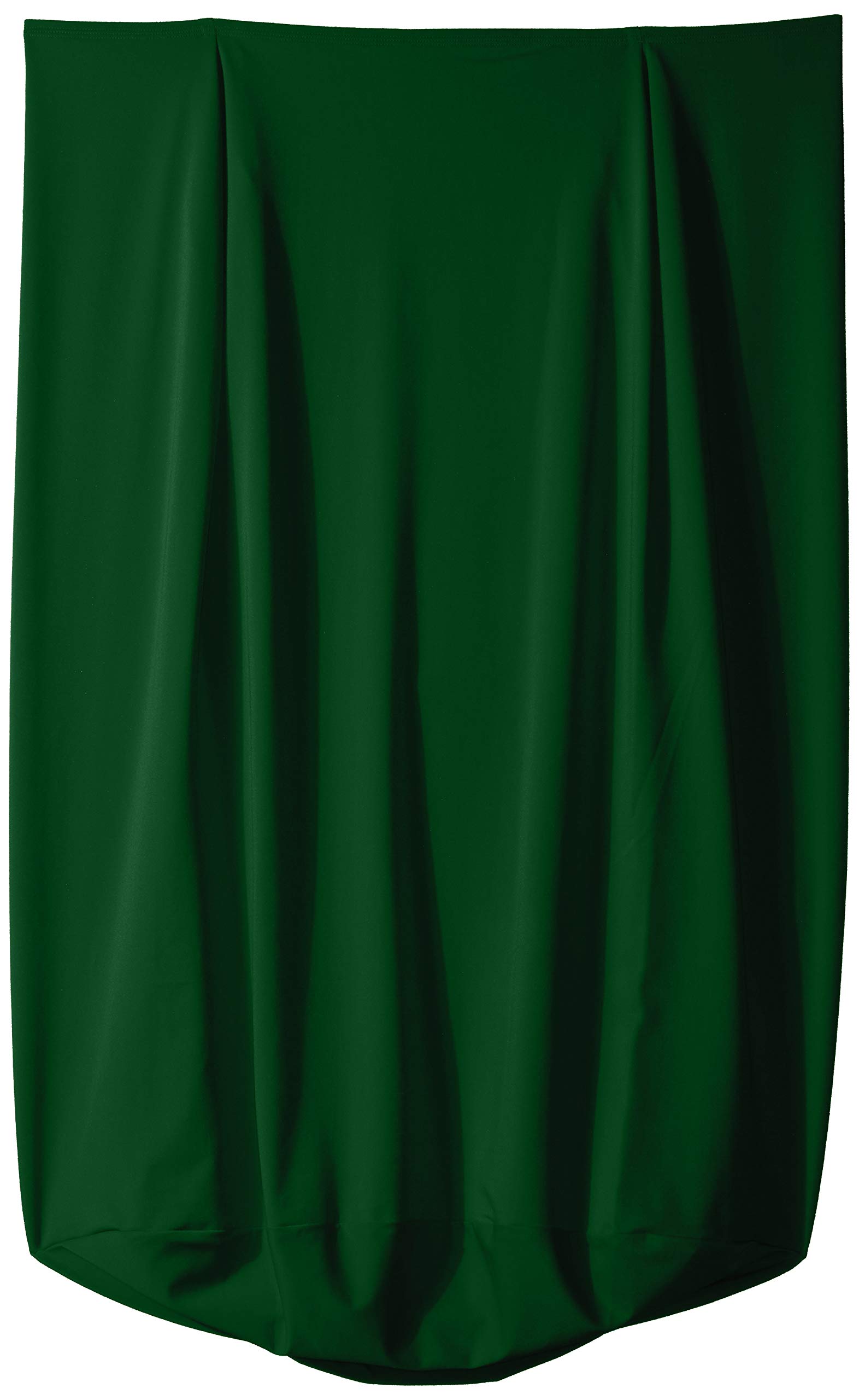 LA Linen Stretch Spandex Fitted Trash Can Cover 55-Gallon Round, Bin Waste Container Cover, Outdoor Indoor Patio Backyard Decor, Emerald Green