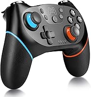 Vista 1 de Controlador inalámbrico Pro compatible con interruptor mando a distancia YCCTEAM Gamepad Pro con eje giroscópico Turbo y doble choque ajustable