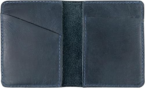 Miniatura 3 de Hide & Drink, Billetera plegable de cuero, con capacidad para hasta 8 tarjetas más billetes plegados, billetera minimalista para viajero, billetera