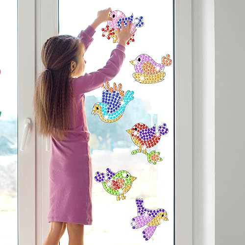 Vista 34 de Qyeahkj Juego de 6 piezas de arte y manualidades de verano, atrapasoles, manualidades fáciles para niños, adolescentes de 4 a 12 años, divertidos